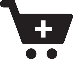 Obraz premium Shopping cart icon. Retail, groceries, tools and add to cart symbol