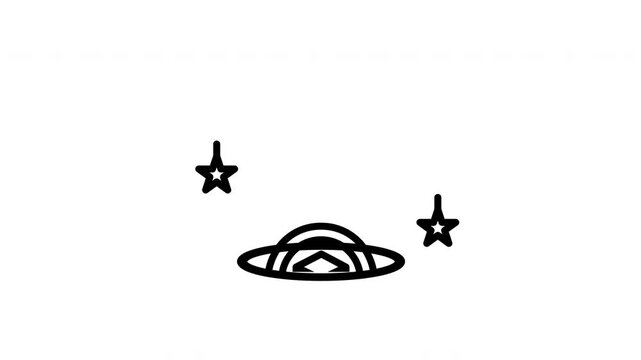qibla direction icon motion graphic