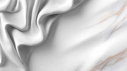 White Marble Texture with Veins Background