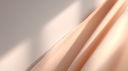 Warm Peach and Beige Abstract Geometric Background with Soft Gradients