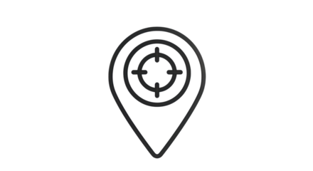 Isolated Map Marker Location Pointer Navigation Pinpoint Cartography Target Destination Aim