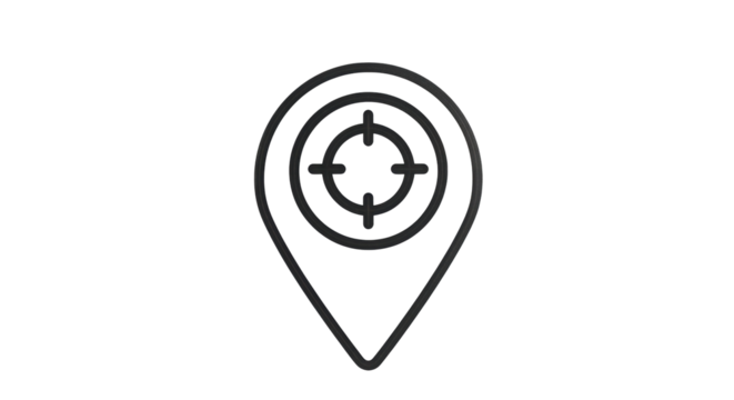 Isolated Map Marker Location Pointer Navigation Pinpoint Cartography Target Destination Aim