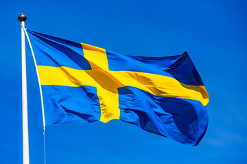 The Swedish flag, Sweden