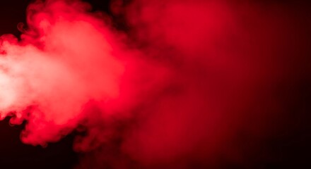 Abstract red smoke or fog against a dark background dramatic atmosphere