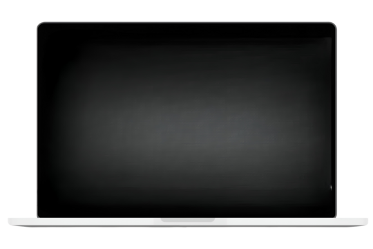 Modern sleek laptop open ready for work and creativity showcasing blank screen for your content