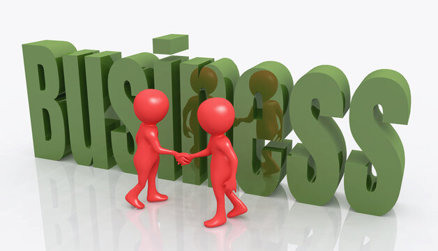 Business mit 3D Figuren