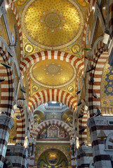 Coeur de la Basilique Notre-Dame de la Garde, ville de Marseille, département des Bouches-du-Rhône, France