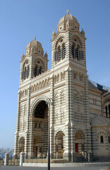 Cathédrale Ste Marie-Majeure dite "La Major" de style Néobyzantin, construite entre 1852 et 1893, Ville de Marseille, département des Bouches-du-Rhône, France