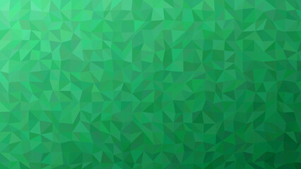Obraz premium Abstract geometric triangle 3D emerald green low poly texture background