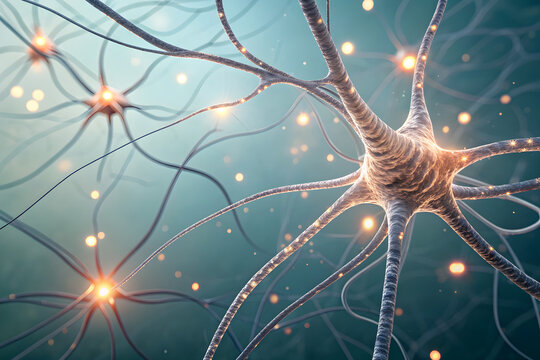 AI Neural Pattern – Abstract Organic Network Lines with Glowing Nodes and Serene Pastel Gradients