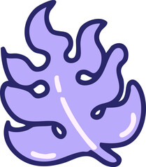 brazil region tropical monstera plant leaf in bright neon color