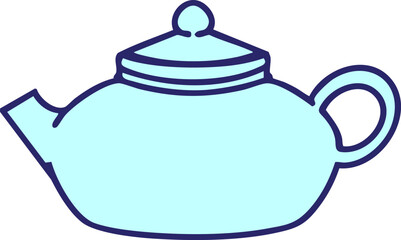 Obraz premium a plain japanese tea pot in bright neon color