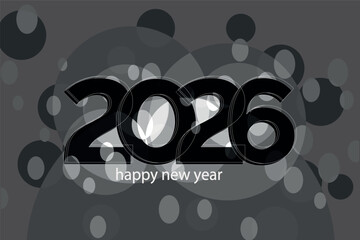 paper style 2026 new year wishes bokeh background