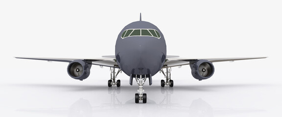 Verkehrsflugzeug, Vorderansicht