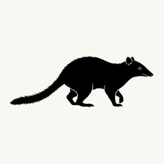 Black Silhouette of Tasmanian Devil: A bold, silhouette rendering showcases the iconic Tasmanian devil, a symbol of resilience, independence, and the wild spirit of Australia.