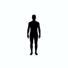 Anonymous Silhouette: A minimalist silhouette of a person stands tall, showcasing the human form in its purest shape. This evokes mystery and intrigue, capturing the essence of the human form. © johndaly