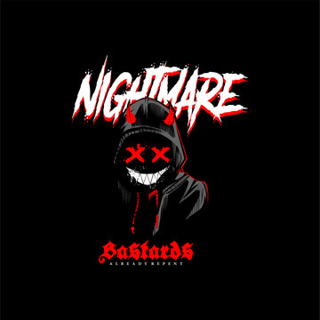 Naklejki nightmare street style vintag...