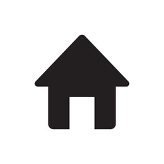 Basic Home House Filled Silhouette Solid Icon