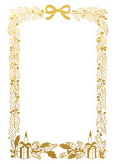 Minimal Winter Floral Frame