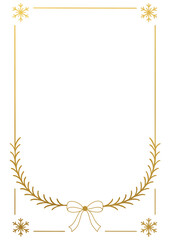 Minimal Winter Floral Frame