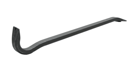 Sturdy metal crowbar tool for prying and demolition work.