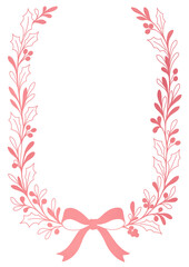 Minimal Winter Floral Frame