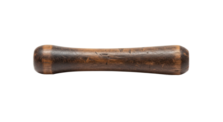 Vintage wooden hand grip exerciser or massage tool isolated.