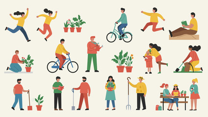 Joyful People Engaging in Diverse Outdoor and Leisure Activities