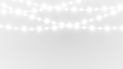 Glowing realistic garland on a transparent background. Christmas lights. Realistic garland for your design. PNG image
