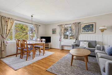 modern luxury dining room interior, 3d render