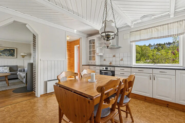 modern luxury dining room interior, 3d render