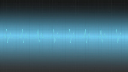 Vital heart rate monitor with a vibrant blue electrocardiogram, a modern medical diagnostic tool showcasing a healthy heartbeat rhythm on a blue grid