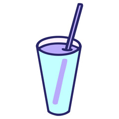 a classic brazilian caipirnha cocktail in bright neon color