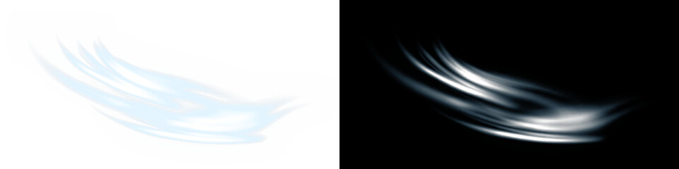 Elegant Glowing Wind Overlay PNG for Festive Designs Beautiful Sparkling Holiday Breeze Illustration