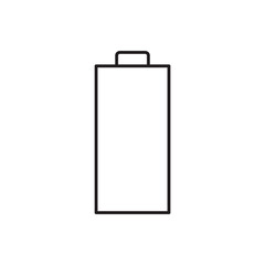 Outline Battery Power Storage Electric Simple Line Icon
