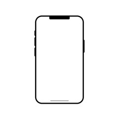 空白の画面の携帯電話。ベクター。