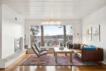 modern apartment living room interior, 3d render