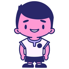 male brazil soccer player in uniform in bright neon color