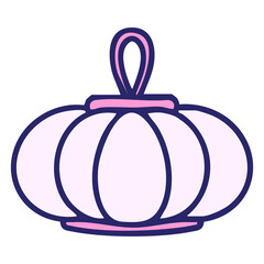 hanging lantern japanese craft tradition in bright neon color