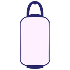 traditional japanese hanging paper lantern in bright neon color