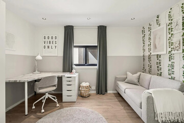 modern apartment living room interior, 3d render