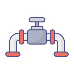 Fototapeta premium as pipeline Vector icon which can easily modify or edit