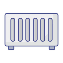 Central heating Vector icon which can easily modify or edit