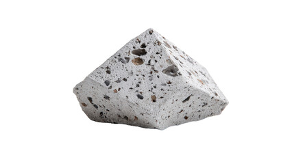 Concrete chip background isolated on a Transparent background, PNG file.