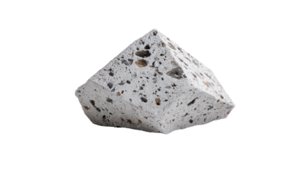 Concrete chip background isolated on a Transparent background, PNG file.