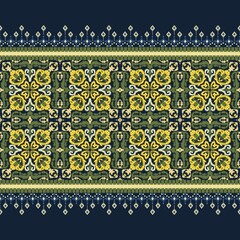 tribal ethnic oriental Abstract ikat folklore diamonds traditional seamless pattern design for background carpet wallpaper clothing fabric wrapping print