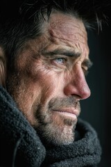 portrait of a thoughtful man 