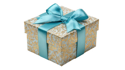 Christmas gift box background isolated on a Transparent background, PNG file.