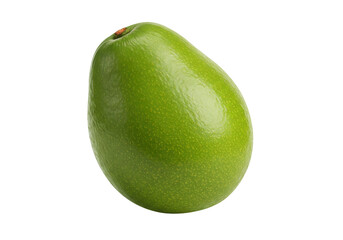 Isolated green mango fruit on a neutral surface, showing a tropical single mango ingredient
