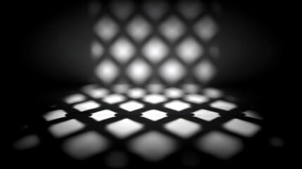 Abstract geometric pattern of light and shadow background studio shot
